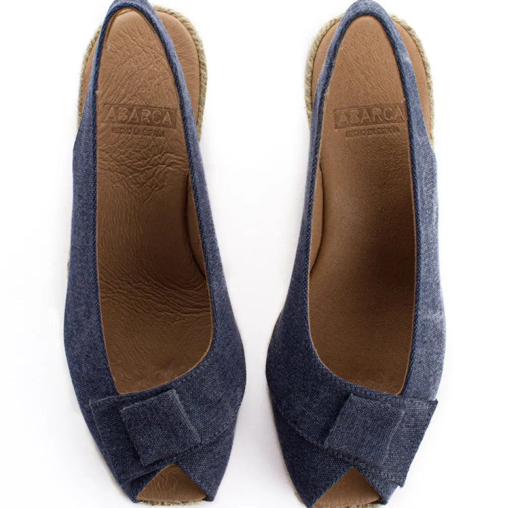 Abarca Shoes Alpargatas Con Cuñas^Alpargatas Cuna Creta Marino