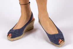 Abarca Shoes Alpargatas Con Cuñas^Alpargatas Cuna Creta Marino