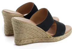 Abarca Shoes Alpargatas De Verano^Alpargatas Cuna Piel Cabrera Negro