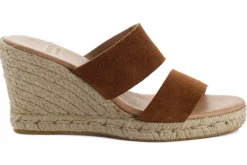 Abarca Shoes Alpargatas Con Cuñas^Alpargatas Cuna Piel Cabrera Marron