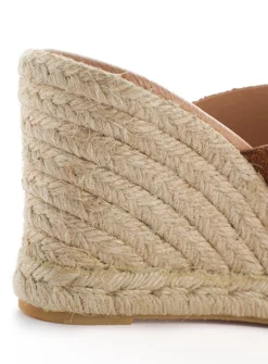 Abarca Shoes Alpargatas Con Cuñas^Alpargatas Cuna Piel Cabrera Marron