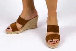 Abarca Shoes Alpargatas De Verano^Alpargatas Cuna Piel Cabrera Marron