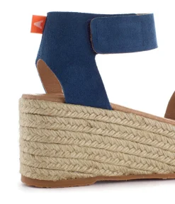 Abarca Shoes Alpargatas Con Cuñas^Alpargatas Cuna Piel Mallorca Azul Jeans 164