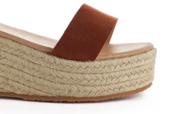 Abarca Shoes Alpargatas Con Cuñas^Alpargatas Cuna Piel Mallorca Marron 268