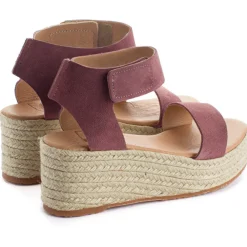 Abarca Shoes Alpargatas De Verano^Alpargatas Cuna Piel Mallorca Morado