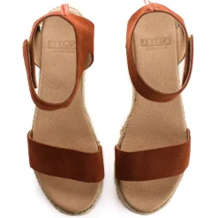 Abarca Shoes Alpargatas De Verano^Alpargatas Cuna Piel Mallorca Marron 268