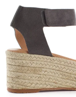 Abarca Shoes Alpargatas Con Cuñas^Alpargatas Cuna Piel Mallorca Gris