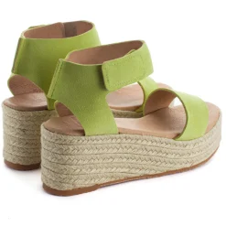 Abarca Shoes Alpargatas De Verano^Alpargatas Cuna Piel Mallorca Pistacho