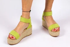 Abarca Shoes Alpargatas De Verano^Alpargatas Cuna Piel Mallorca Pistacho