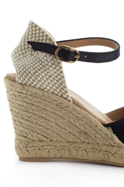 Abarca Shoes Alpargatas De Verano^Alpargatas Cuna Raso Radel Negro