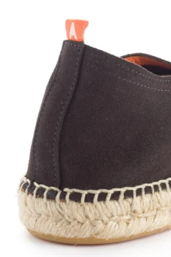 Abarca Shoes Alpargatas Con Cordones^Blucher Piel Antracita 852