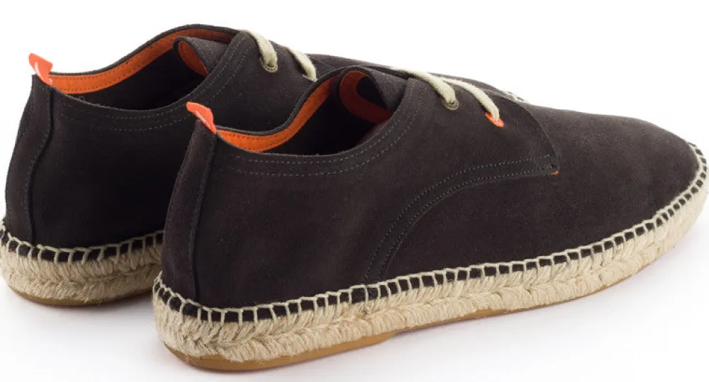 Abarca Shoes Alpargatas Blucher^Blucher Piel Antracita 852