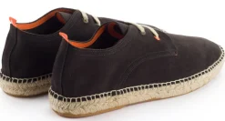 Abarca Shoes Alpargatas De Verano^Blucher Piel Antracita 852