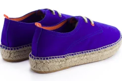 Abarca Shoes Alpargatas De Verano^Blucher Piel Azul Klein