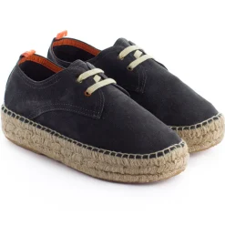 Abarca Shoes Alpargatas Con Cordones^Blucher Piel Basalto