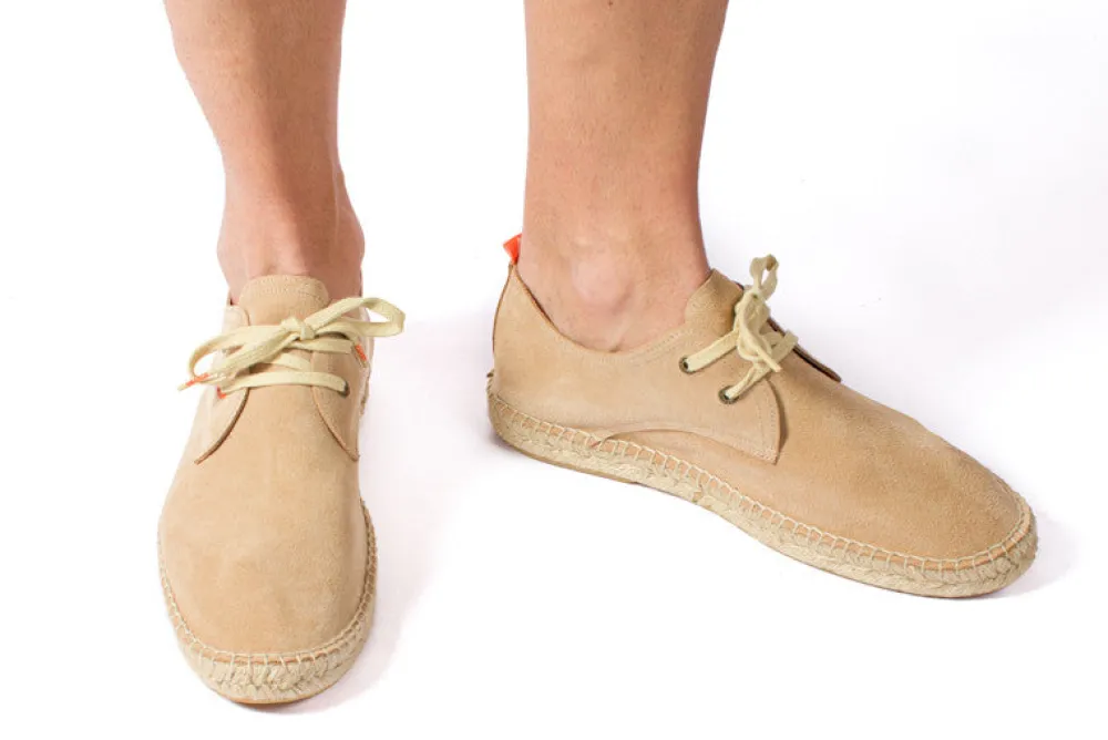 Abarca Shoes Alpargatas Blucher^Blucher Piel Beige 20