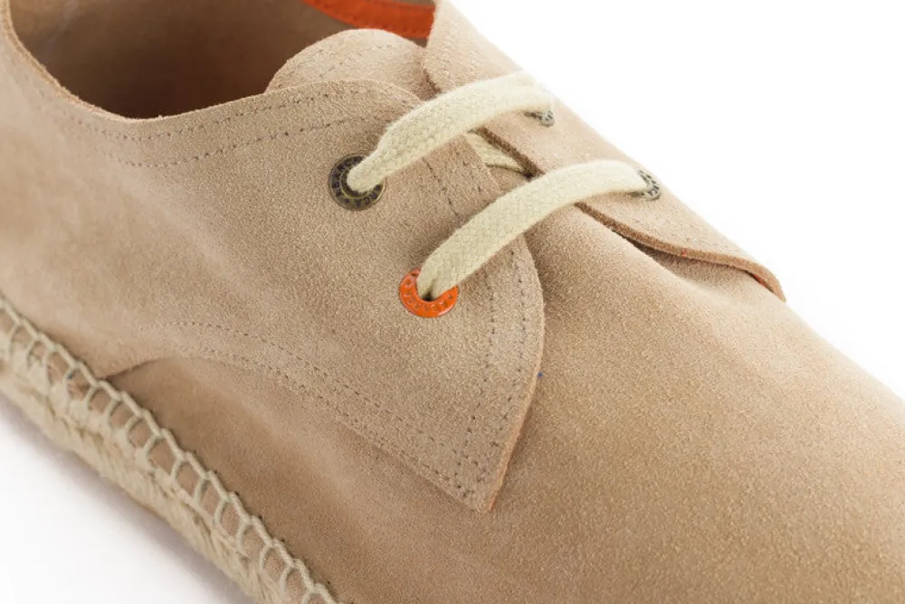 Abarca Shoes Alpargatas Con Cordones^Blucher Piel Beige 20