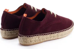 Abarca Shoes Alpargatas Con Cordones^Blucher Piel Berenjena