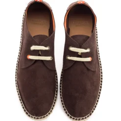 Abarca Shoes Alpargatas Blucher^Blucher Piel Chocolate