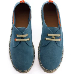 Abarca Shoes Alpargatas De Verano^Blucher Piel Cielo