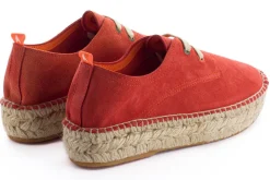 Abarca Shoes Alpargatas De Verano^Blucher Piel Coral