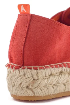 Abarca Shoes Alpargatas Con Cordones^Blucher Piel Coral