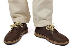 Abarca Shoes Zapatos De Piel^Blucher Piel Encerada Cafe