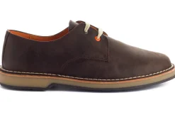 Abarca Shoes Zapatos Blucher^Blucher Piel Encerada Cafe