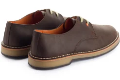 Abarca Shoes Zapatos Blucher^Blucher Piel Encerada Cafe