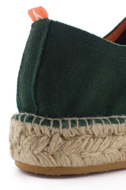 Abarca Shoes Alpargatas De Verano^Blucher Piel Esmeralda