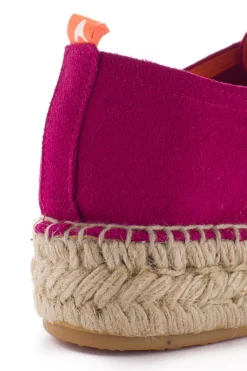 Abarca Shoes Alpargatas De Verano^Blucher Piel Fucsia