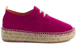 Abarca Shoes Alpargatas Con Cordones^Blucher Piel Fucsia