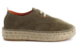 Abarca Shoes Alpargatas Con Cordones^Blucher Piel Kaki