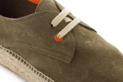 Abarca Shoes Alpargatas Con Cordones^Blucher Piel Kaki