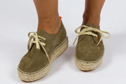 Abarca Shoes Alpargatas De Verano^Blucher Piel Kaki