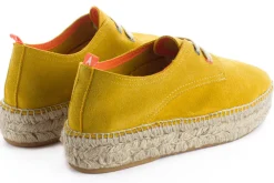 Abarca Shoes Alpargatas De Verano^Blucher Piel Limon