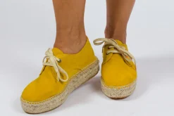 Abarca Shoes Alpargatas De Verano^Blucher Piel Limon