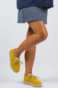 Abarca Shoes Alpargatas De Verano^Blucher Piel Limon