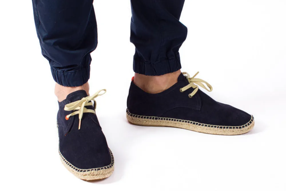 Abarca Shoes Alpargatas Blucher^Blucher Piel Marino 19