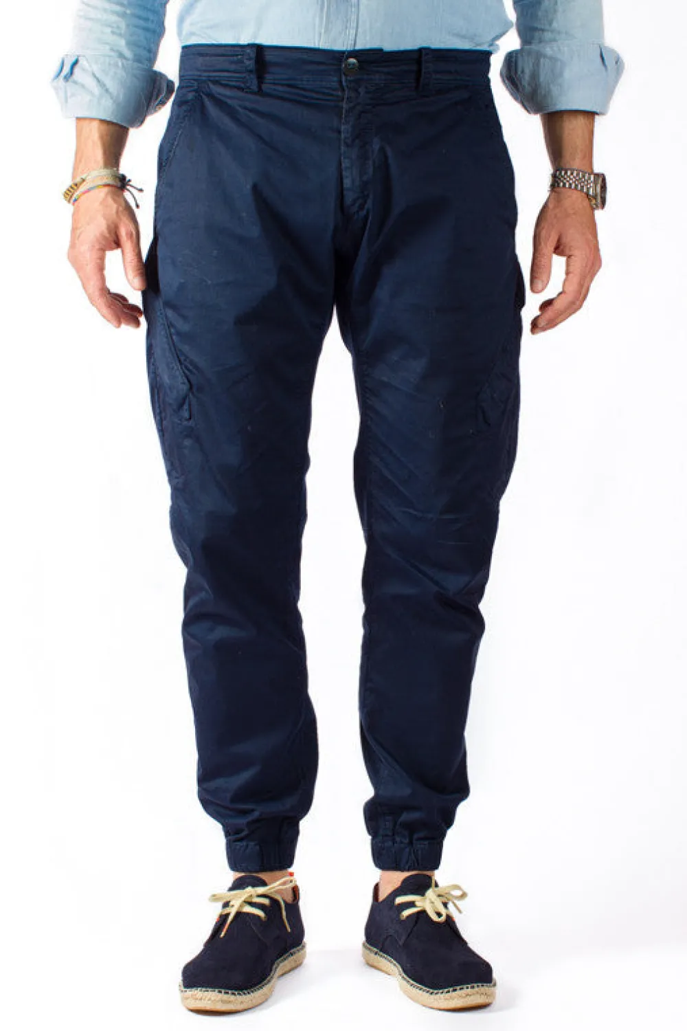 Abarca Shoes Alpargatas Blucher^Blucher Piel Marino 19