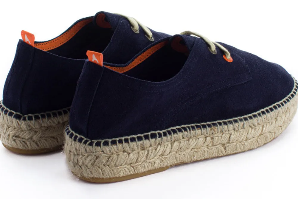 Abarca Shoes Alpargatas Con Cordones^Blucher Piel Marino 19