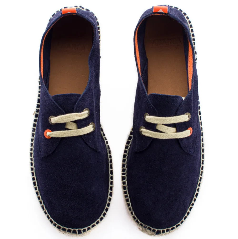 Abarca Shoes Alpargatas Con Cordones^Blucher Piel Marino 19