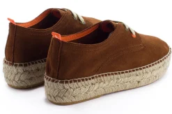 Abarca Shoes Alpargatas De Verano^Blucher Piel Marron 294