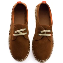 Abarca Shoes Alpargatas De Verano^Blucher Piel Marron 294