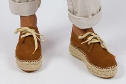 Abarca Shoes Alpargatas De Verano^Blucher Piel Marron 294