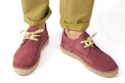 Abarca Shoes Alpargatas Con Cordones^Blucher Piel Morado