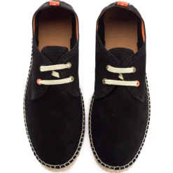 Abarca Shoes Alpargatas Blucher^Blucher Piel Negro
