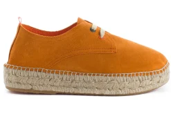 Abarca Shoes Alpargatas De Verano^Blucher Piel Orange