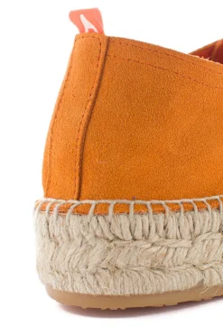 Abarca Shoes Alpargatas De Verano^Blucher Piel Orange