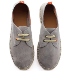 Abarca Shoes Alpargatas Con Cordones^Blucher Piel Perla 823